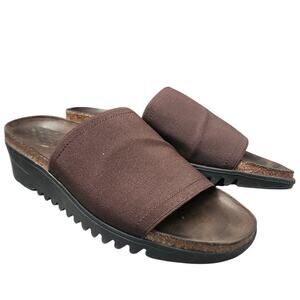 The Walking Company Brand Chunky Heel Slides, Size EU39